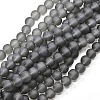 Baking Paint Transparent Glass Bead Strands GLAA-S031-12mm-12-1