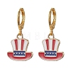 5 Pairs 5 Styles Independence Day Brass Huggie Hoop Earring Sets EJEW-JE05856-3