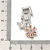 Brass Micro Pave Cubic Zirconia Pendants KK-M301-04P-3