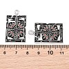Alloy with Black Enamel Pendants AL-CBA2919-02P-08-3