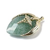 Natural Strawberry Quartz Pendants G-U019-01G-03-2