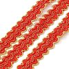 12M Metallic Polyester Braided Lace Trim Ribbons OCOR-WH0060-73C-2