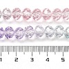 Transparent Painted Glass Beads Strands DGLA-A034-T6mm-A23-3