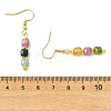 Natural Gemstone Dangle Earrings EJEW-JE07308-6