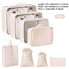 8Pcs Polyester Travel Toiletry Bags ABAG-WH0046-118A-2
