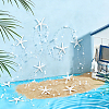 Resin Starfish & Pearl Garland AJEW-WH0410-335-2