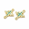 Rack Plating Alloy Enamel Connector Charms LS-FIND-G051-02LG-04-2