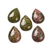 Natural Unakite Cabochons G-B085-03B-03-1