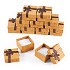 Square Paper Jewelry Gift Boxes with Bowknot CON-TAC0010-80C-2