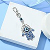 Alloy with Resin Evil Eye Pendant Decoration HJEW-JM01473-02-2