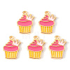 Alloy Enamel Pendants ENAM-N054-35B-RS-1