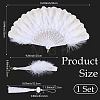 Plastic Folding Fan with Tassels AJEW-WH20130-170A-2
