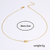 Modern minimalist Style Classic Brass Love Heart Pendant Nnecklaces NB0089-4