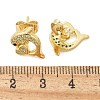 Micro Pave Cubic Zirconia Stud Earrings EJEW-D305-05G-4