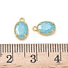 Brass Crushed Ice Cut Cubic Zirconia Pendants KK-D024-24C-G-3