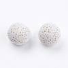 Unwaxed Natural Lava Rock Beads G-I190-14mm-B03-2
