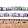 Opaque Ombre Effect Dyed Glass Beads Strands GLAA-Q106-04A-14-4
