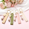 4Pcs 4 Styles Silicone Bead Pendant Decorations HJEW-YW00507-4