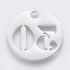 Non-Tarnish 304 Stainless Steel Pendants STAS-F233-30-P-2
