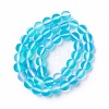 Synthetic Moonstone Beads Strands G-E573-01B-12-3