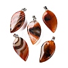 Dyed & Heated Natural Agate Pendants GG-CBACB71-05P-10-1