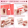 BENECREAT 20Pcs Plastic Nail Art Case CON-BC0007-39-4