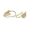 Brass Micro Pave Cubic Zirconia Earring Hooks KK-C048-14A-G-2
