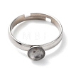 Adjustable 304 Stainless Steel Finger Ring STAS-K255-16P-A-2