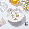 Shell Shaped Porcelain Jewelry Storage Display Trays for Rings AJEW-SP0006-06A-01-4
