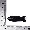 Natural Obsidian Carved Pendants G-T144-47A-3