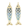 Brass Enamel Pendants KK-CBA3297-05C-G07-1