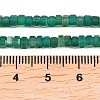 Natural Green Onyx Agate Beads Strands G-G345-C35-2x4mm-5