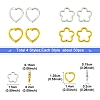 50Pcs Tibetan Style Alloy Bead Frame TIBEB-FS0001-11AS-4
