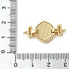 Rack Plating Brass Micro Pave Clear Cubic Zirconia Rhombus Links Connector Charms KK-K385-105G-01-3