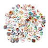 Ocean Theme Printed Natural Freshwater Shell Beads SH-CBA2978-25-2