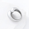 304 Stainless Steel Cuff Open Rings for Women AP0200-2-4