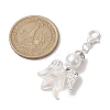 Wedding Season Angel Glass Pearl & Acrylic Pendant Decorations HJEW-JM01918-3