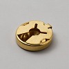 Flat Round Brass Button Covers Settings BUTT-WH0030-73B-2