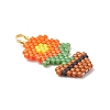 MIYUKI Glass Seed Beaded Pendants PALLOY-MZ01259-02-3