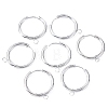 201 Stainless Steel Huggie Hoop Earring Findings STAS-P283-01I-S-4