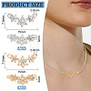 8Pcs 2 Colors Eco-friendly Rack Plating Brass Micro Pave Cubic Zirconia 2-Loop Charms KK-BC0011-46-2