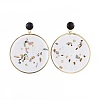 Epoxy Resin Dangle Earrings EJEW-JE03502-01-1