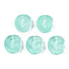 Transparent Spray Painted Glass Beads GLAA-N035-036-C02-2