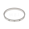 201 Stainless Steel with Rhinestone Bangles for Women BJEW-B138-04P-4