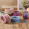 Elecrelive 6 Rolls 6 Colors Segment Dyed Polyester Thread OCOR-EL0001-01B-23