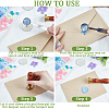 CRASPIRE 120Pcs 8 Colors Flower Sealing Wax Particles DIY-CP0009-20-6