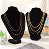 5Pcs 5 Style 304 & 667 Stainless Steel Snake & Figaro & Box & Herringbone Chain Necklaces Set NJEW-TA0001-13-8