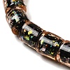 Handmade Dichroic Foil Glass Beads Strands DICH-U001-09C-3