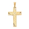 304 Stainless Steel Rhinestone Pendants STAS-B137-06G-1