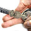  1Pc Tibetan Style Brass Shackle Clasps KK-NB0003-67B-6